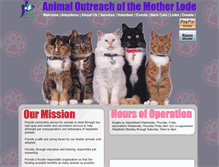 Tablet Screenshot of animaloutreach.net